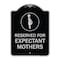 Signmission Reserved for Expectant Mothers W/ Graphic Heavy-Gauge Aluminum Sign, 18" L, 24" H, BS-1824-23202 A-DES-BS-1824-23202 - alternate 1
